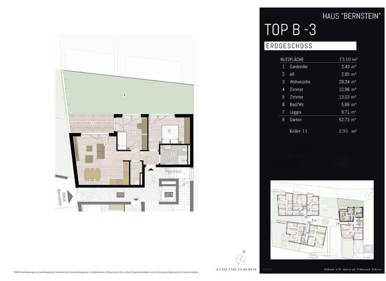 Wohnung zum Kauf - Erstbezug provisionsfrei 451.000 € 3 Zimmer EG Schwaz 6130