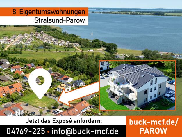 Terrassenwohnung zum Kauf - Erstbezug provisionsfrei 359.500 € 3 Zimmer 81,1 m² 2 Geschosse frei ab 01.05.2027 Parow Kramerhof 18445