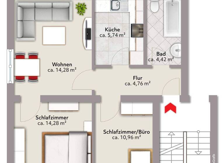 Wohnung zum Kauf 79.000 € 3 Zimmer 53 m² Schwerte 58239