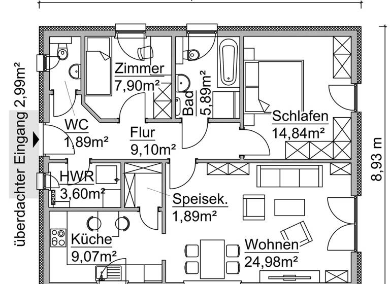 Einfamilienhaus zum Kauf 283.050 € 3 Zimmer 80,2 m² 617 m² Grundstück Sangerhausen 06526