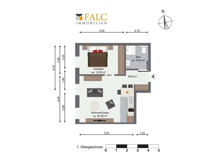 Wohnung zum Kauf 220.000 € 2 Zimmer 43 m² 1. Geschoss Weinsberg 74189
