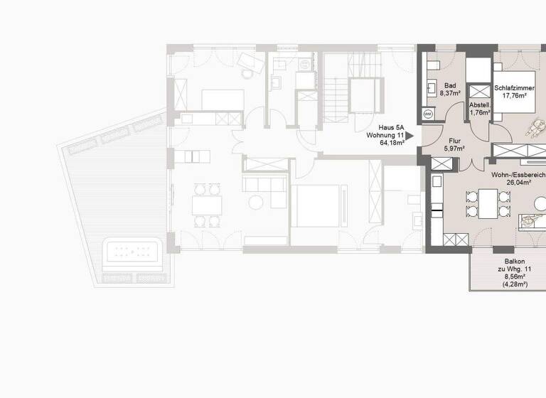 Wohnung zum Kauf provisionsfrei 552.000 € 2 Zimmer 64,2 m² 1. Geschoss frei ab 31.10.2027 Grafing Grafing bei München 85567