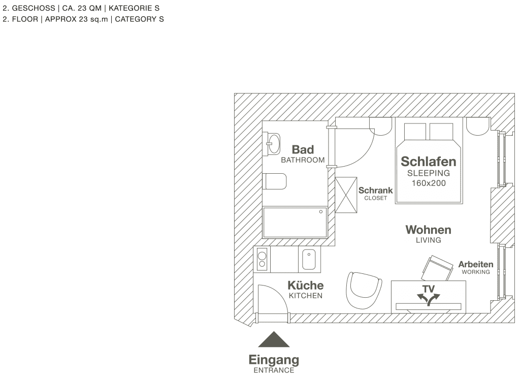 Wohnung zur Miete Wohnen auf Zeit 2.538 € 1 Zimmer 22 m²<br/>Wohnfläche 23.01.2025<br/>Verfügbarkeit Wielandstraße Charlottenburg Berlin 10707