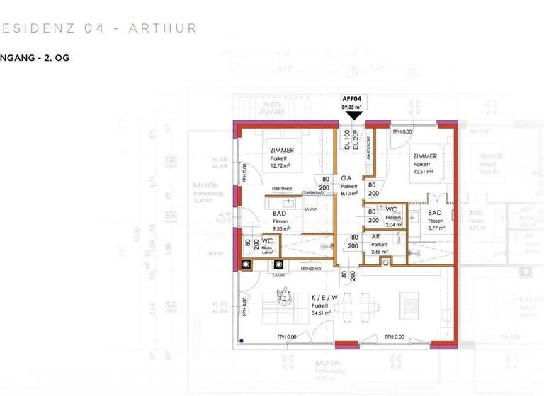 Wohnung zum Kauf 1.305.000 € 3 Zimmer 89,4 m² Maria Alm 5761