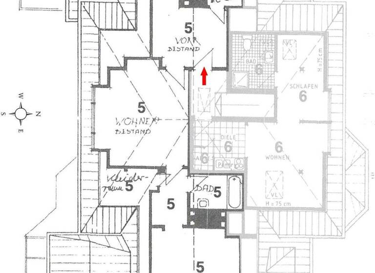 Wohnung zur Miete 1.050 € 2 Zimmer 80 m² Blücherplatz Kiel 24105