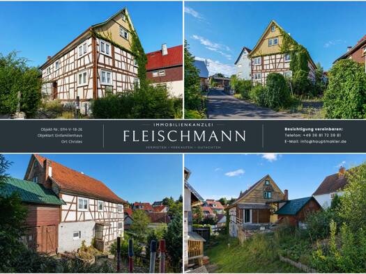 Einfamilienhaus zum Kauf 86.000 € 7 Zimmer 121 m² 739 m² Grundstück Christes 98547