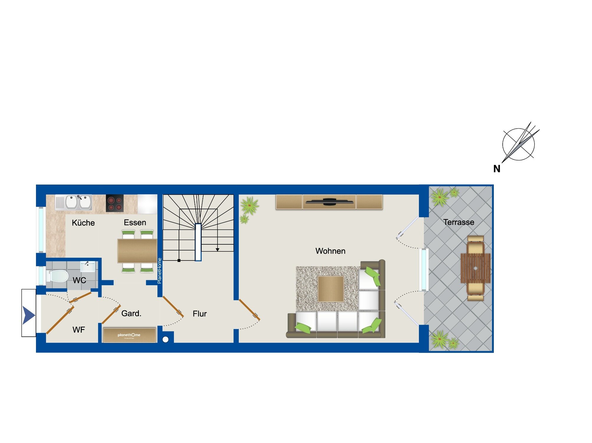 Reihenmittelhaus zum Kauf 699.000 € 4 Zimmer 103 m²<br/>Wohnfläche 132 m²<br/>Grundstück Altaubing München 81245