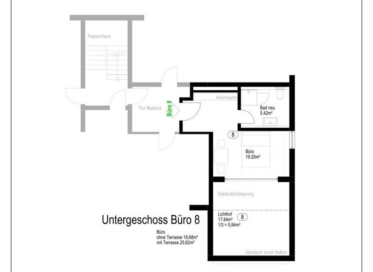 Studio zum Kauf 125.000 € 1 Zimmer 25,6 m² Haupstr. 28 Aystetten 86482