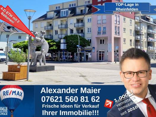 Wohnung zum Kauf 360.000 € 4 Zimmer 101 m² Rheinfelden Rheinfelden (Baden) 79618