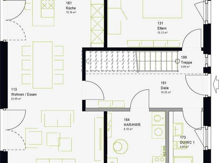 Einfamilienhaus zum Kauf provisionsfrei 298.982 € 5 Zimmer 159 m² 547 m² Grundstück Aub 97239