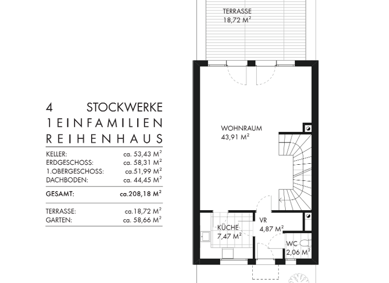 Reihenmittelhaus zum Kauf 649.000 € 5 Zimmer 129,3 m² Wien 1220