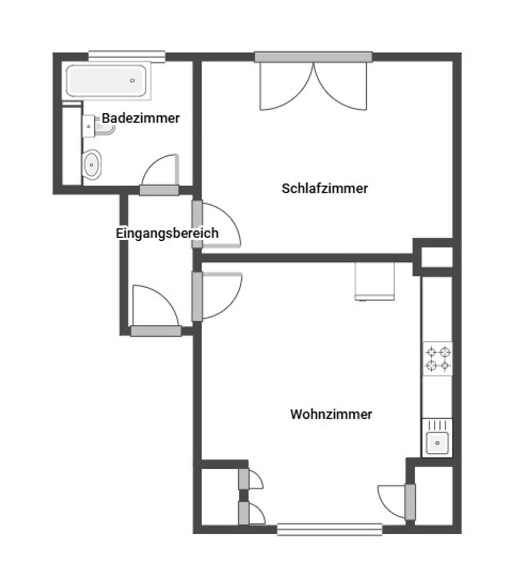 Immobilie zum Kauf als Kapitalanlage geeignet 210.000 € 2 Zimmer 44 m²<br/>Fläche Altstadt - Nord Köln 50668