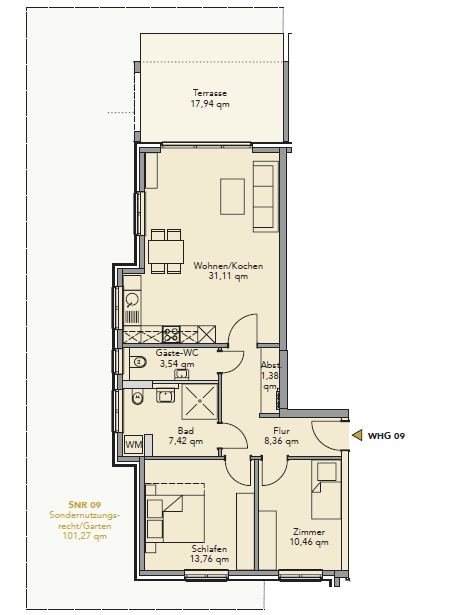 Studio zum Kauf provisionsfrei 365.000 € 3 Zimmer 85 m²<br/>Wohnfläche Brinkum Stuhr 28816