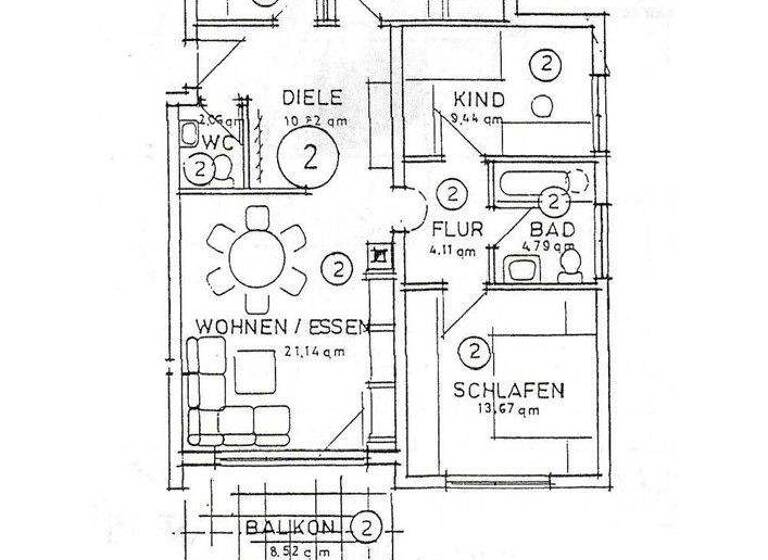 Wohnung zum Kauf 275.000 € 4 Zimmer 86 m² 1. Geschoss Garnberg Künzelsau-Garnberg 74653