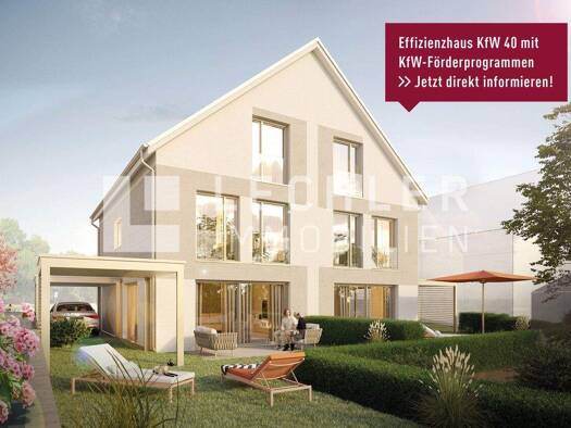 Doppelhaushälfte zum Kauf - Erstbezug provisionsfrei 970.000 € 6 Zimmer 145 m² 222 m² Grundstück Kornwestheim Kornwestheim 70806