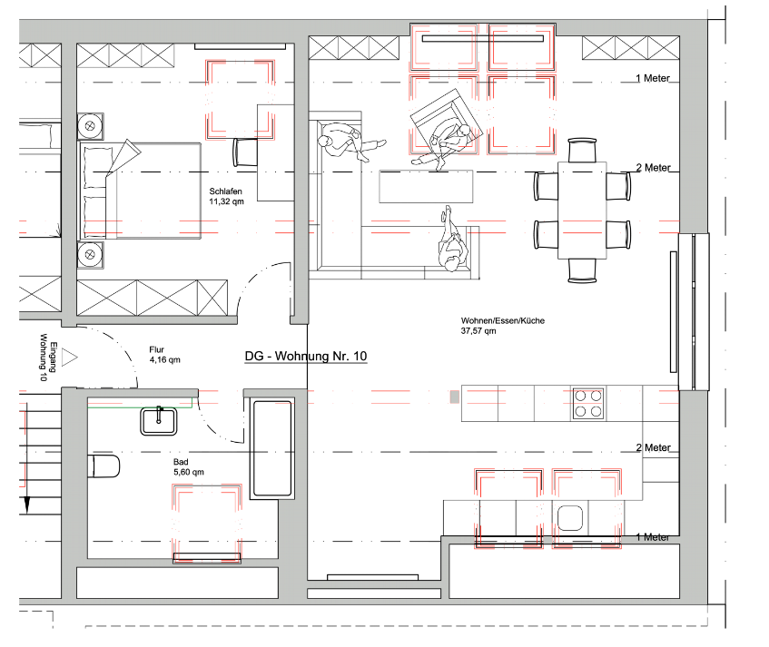 Wohnung zur Miete 800 € 2,5 Zimmer 59 m²<br/>Wohnfläche Wetzendorf Nürnberg 90427