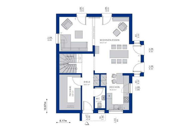 Einfamilienhaus zum Kauf 714.200 € 4 Zimmer 139 m² 720 m² Grundstück Eppertshausen 64859