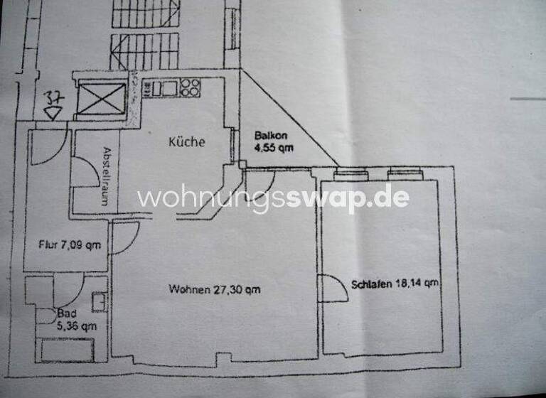 Studio zur Miete Tauschwohnung 1.000 € 2 Zimmer 75 m² 3. Geschoss Mitte Berlin 10115