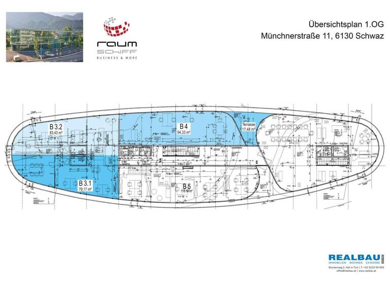 Praxis zum Kauf 638.000 € 5 Zimmer 162,5 m² Bürofläche Münchner Straße 11 Schwaz 6130