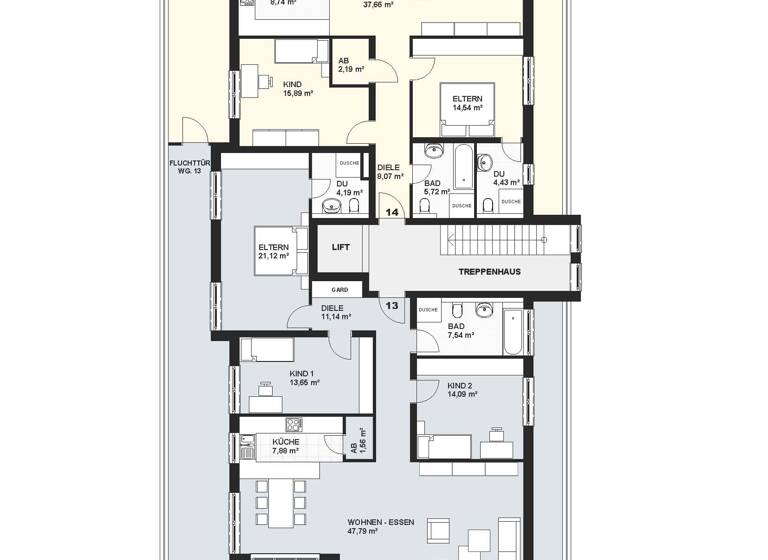 Wohnung zum Kauf 872.560 € 3 Zimmer 134,2 m²<br/>Wohnfläche 01.12.2027<br/>Verfügbarkeit Lörrach Lörrach 79539