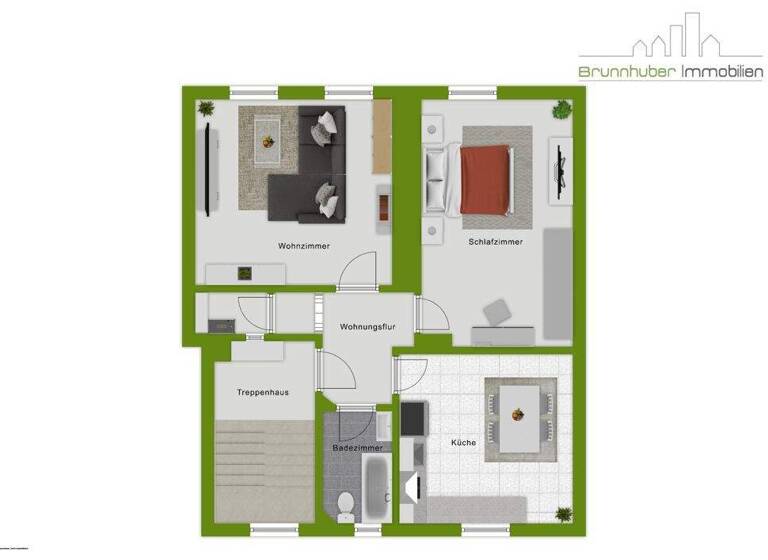 Wohnung zur Miete 490 € 2,5 Zimmer 1. Geschoss frei ab sofort Niederwerrner Straße 76 1/2 Nordwestlicher Stadtteil Schweinfurt 97421