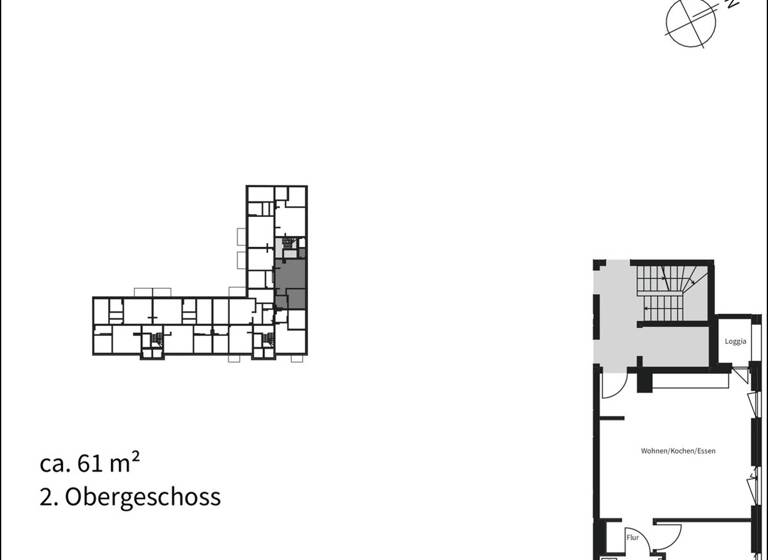 Wohnung zur Miete - Erstbezug 990 € 2 Zimmer 60 m² Offenbach am Main Offenbach 63071