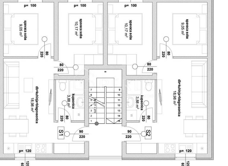 Wohnung zum Kauf 240.000 € 3 Zimmer 54 m² Vir Vir