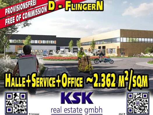 Lagerhalle zur Miete - Erstbezug provisionsfrei 2.362 m² Lagerfläche teilbar bis 2.362 m² Lierenfeld Düsseldorf 40231