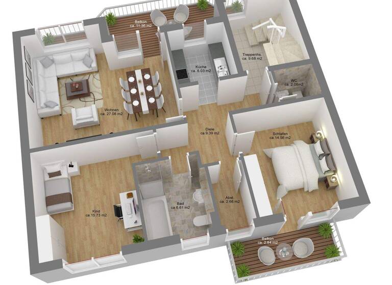 Wohnung zur Miete 1.000 € 3 Zimmer 92 m² 2. Geschoss frei ab sofort Untermühle 1 b Pingsdorf Brühl 50321