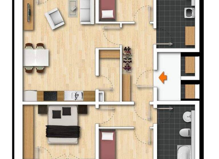 Wohnung zur Miete 1.575 € 4 Zimmer 111,5 m² 3. Geschoss frei ab sofort Kreutles Oberasbach 90522