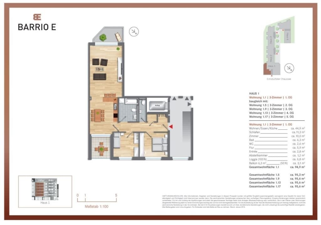 Wohnung zur Miete Wohnen auf Zeit 3.199 € 3 Zimmer 95 m²<br/>Wohnfläche 01.06.2025<br/>Verfügbarkeit Eimsbüttler Chaussee Eimsbüttel Hamburg 20259