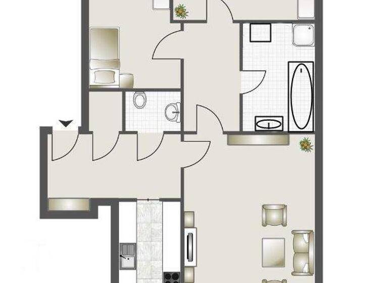 Wohnung zur Miete 940 € 3 Zimmer 84 m² 6. Geschoss Nord Sindelfingen 71067