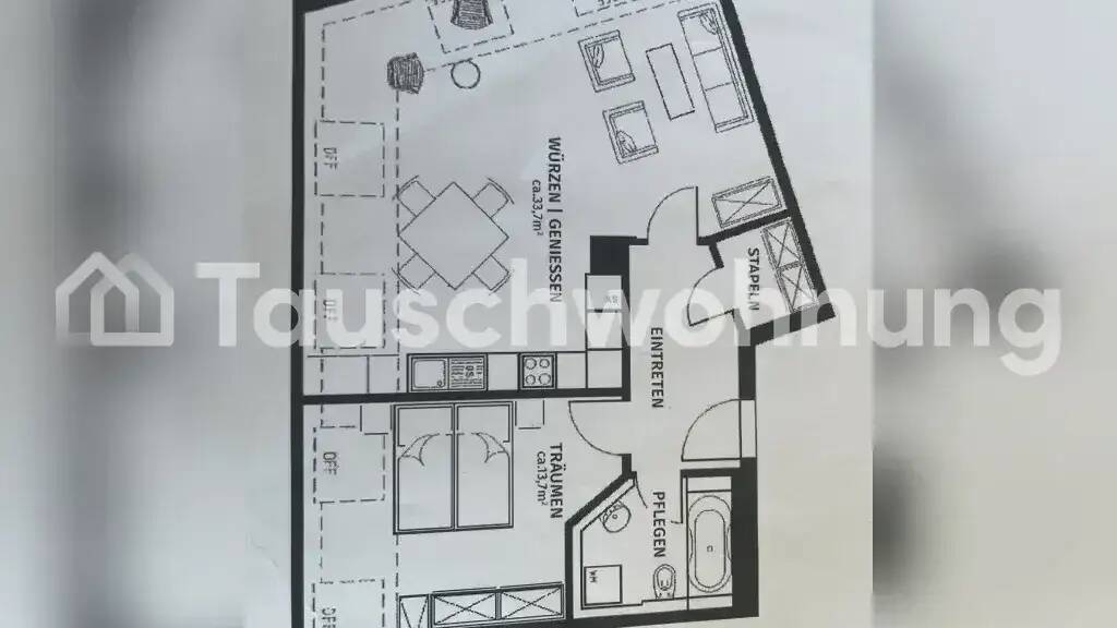 Wohnung zur Miete Tauschwohnung 438 € 2 Zimmer 61 m² Plagwitz Leipzig 04229