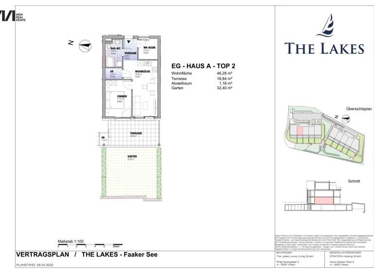 Wohnung zum Kauf - Erstbezug 633.637 € 2 Zimmer 46,3 m² 1. Geschoss Kratschach Villach 9580