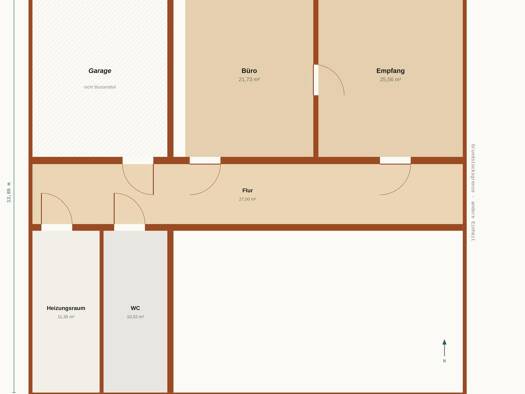 Bürofläche zur Miete provisionsfrei 750 € 2,5 Zimmer 85 m² Bürofläche Kurhausstraße 12 Bad Kissingen 97688