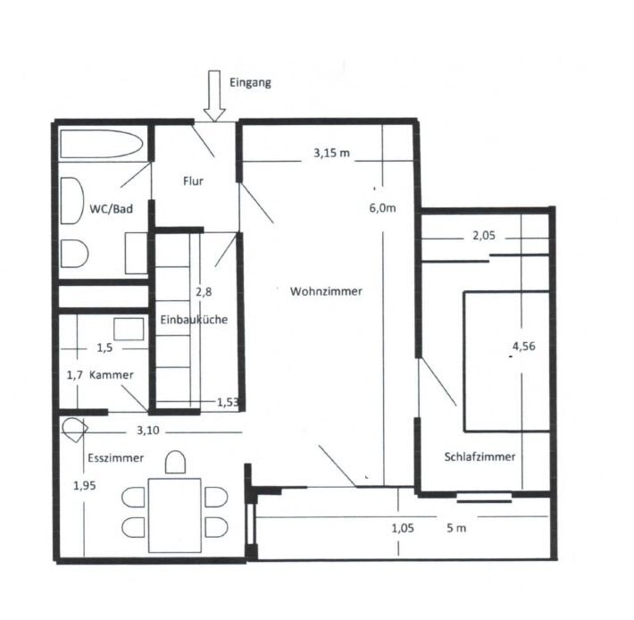 Wohnung zum Kauf 153.500 € 2 Zimmer 50 m²<br/>Wohnfläche 1.<br/>Geschoss Rangierbahnhof-Siedlung Nürnberg 90471