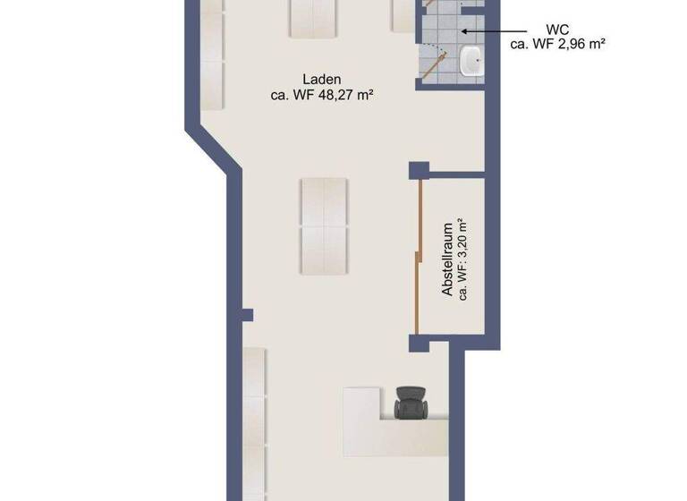 Laden zum Kauf 298.000 € 1 Zimmer 54,4 m² Verkaufsfläche Ahrensburg 22926