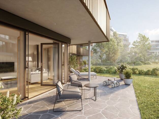 Terrassenwohnung zum Kauf - Neubau provisionsfrei 850.000 € 3 Zimmer 124 m² EG Conradtystraße 8 Kolbermoor 83059