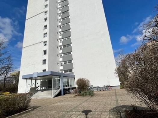 Wohnung zur Miete 599 € 1 Zimmer 33,8 m² 9. Geschoss frei ab sofort Welfenstraße 30 Südweststadt Karlsruhe 76137