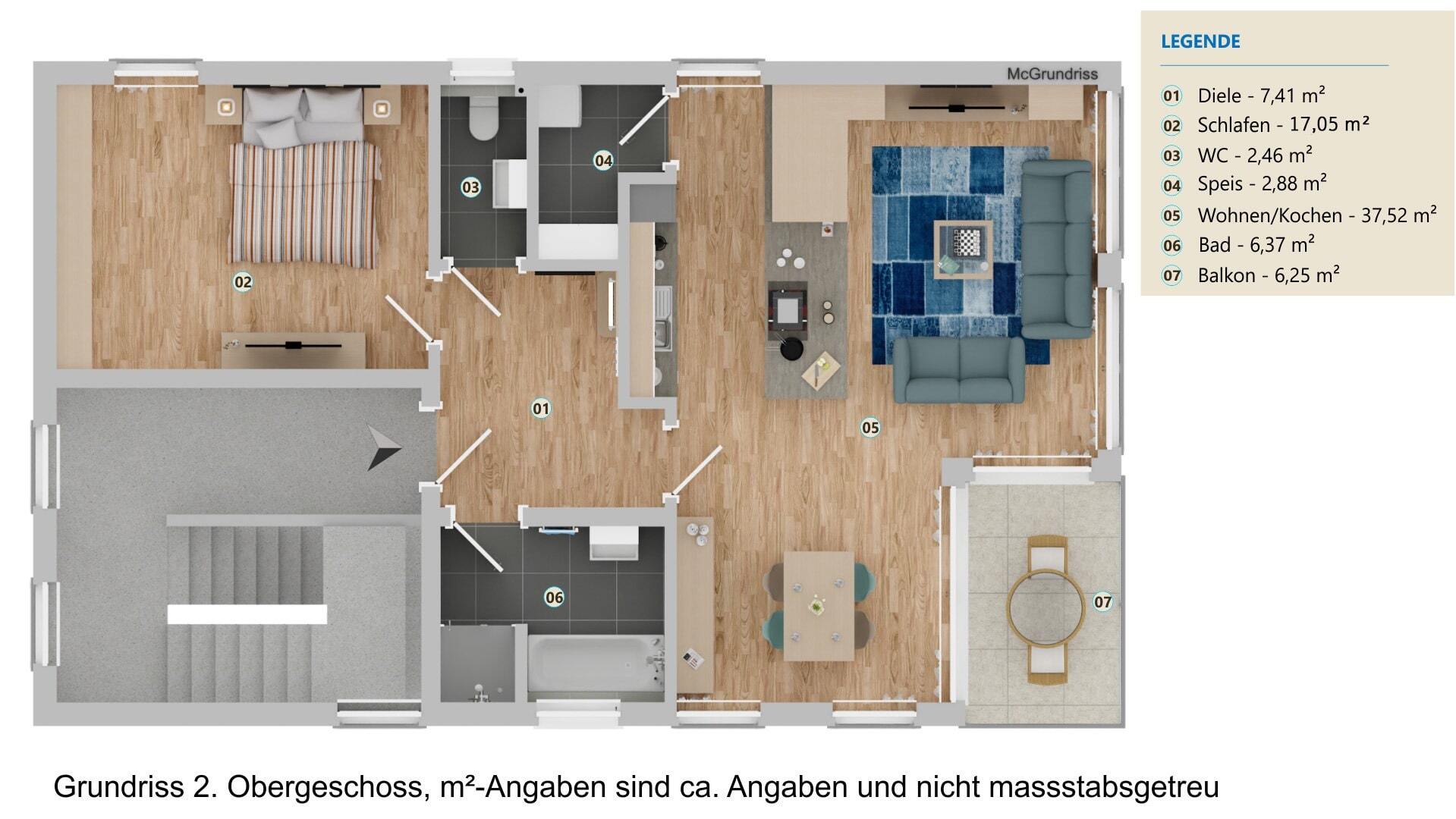 Wohnung zum Kauf provisionsfrei 479.000 € 2 Zimmer 76,7 m²<br/>Wohnfläche Hacklberg Passau 94034