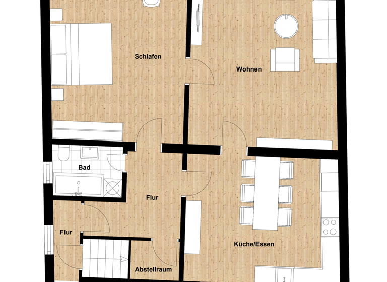 Wohnung zum Kauf 335.000 € 2 Zimmer 90 m² 1. Geschoss Neuburg Neuburg an der Donau 86633