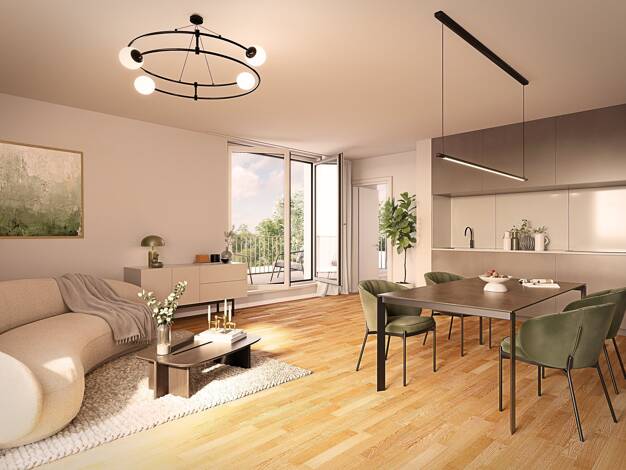 Wohnung zum Kauf - Neubau provisionsfrei 391.000 € 3 Zimmer 70,5 m² 3. Geschoss frei ab sofort Nürnberger Str. 38 Kreuzstein Bayreuth 95448