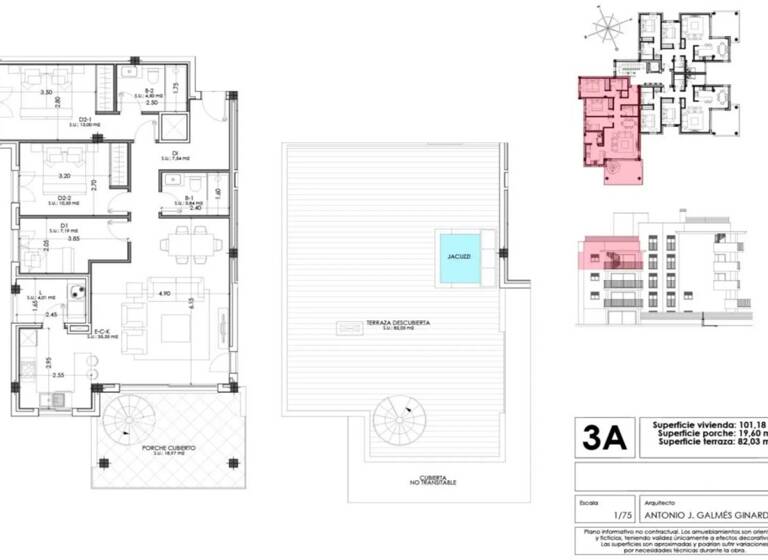 Penthouse zum Kauf - Erstbezug provisionsfrei 608.000 € 4 Zimmer 101,2 m² 3. Geschoss frei ab 15.09.2026 Cala Millor 07560