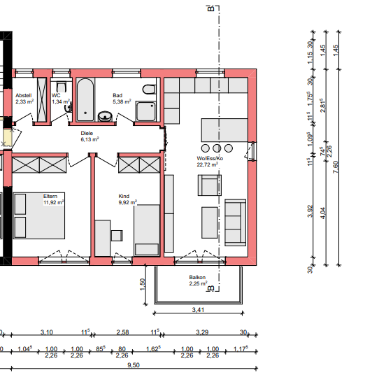 Wohnung zum Kauf 399.000 € 3 Zimmer 60,9 m²<br/>Wohnfläche 2.<br/>Geschoss ab sofort<br/>Verfügbarkeit Kriegshaber Augsburg 86156