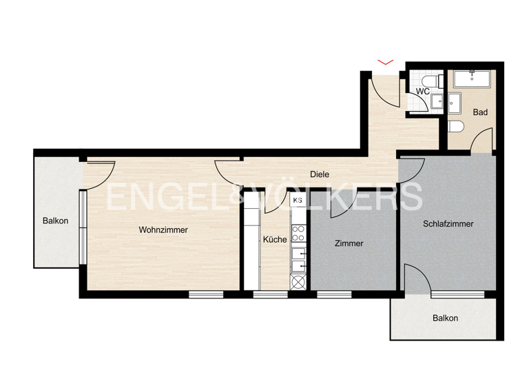 Wohnung zum Kauf 335.000 € 3 Zimmer 82 m² 3. Geschoss frei ab 01.03.2026 Enzisweiler Bodolz 88131