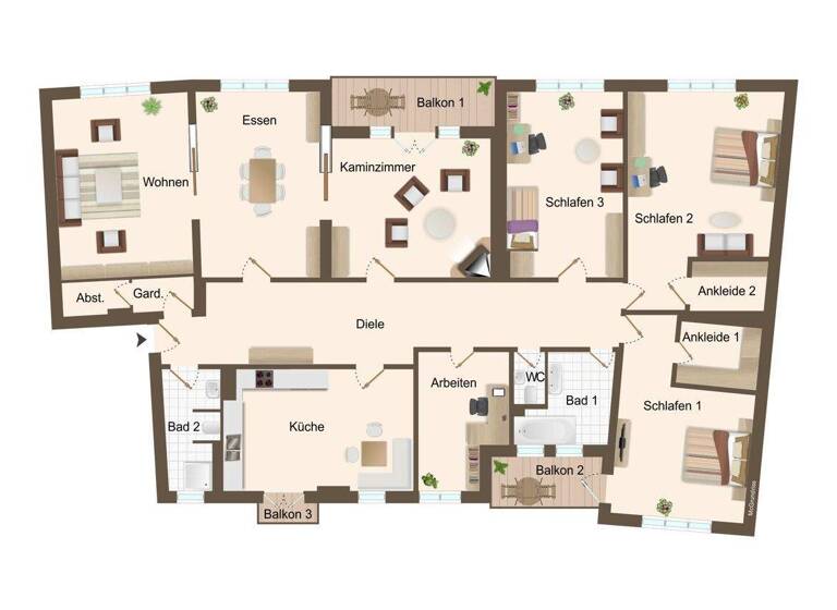 Wohnung zum Kauf 2.150.000 € 7 Zimmer 248 m² 5. Geschoss Rotherbaum Hamburg 20146