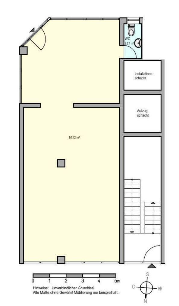 Bürofläche zur Miete 1.114 € 1 Zimmer 82 m²<br/>Bürofläche Sallern - Gallingkofen Regensburg 93057