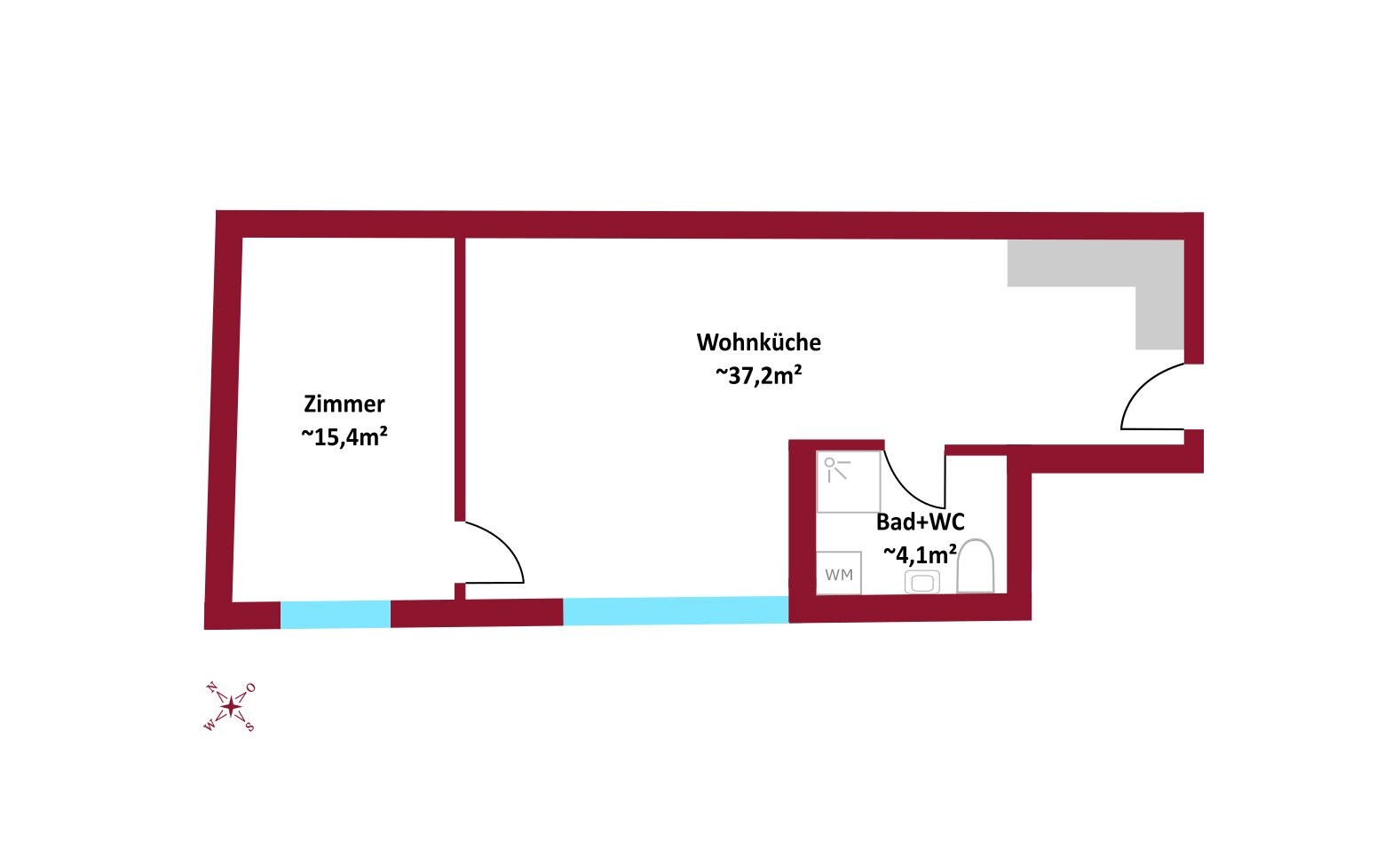 Wohnung zur Miete 816 € 2 Zimmer 56,7 m²<br/>Wohnfläche 01.03.2025<br/>Verfügbarkeit Wien 1230