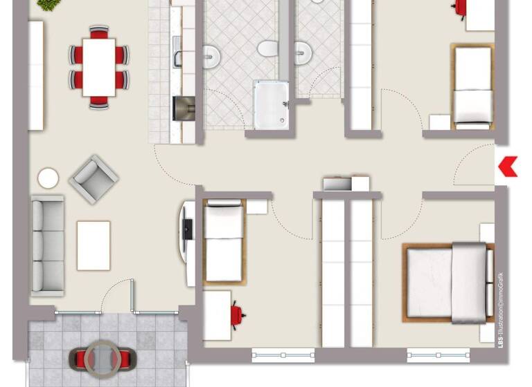 Wohnung zum Kauf - Erstbezug provisionsfrei 340.000 € 4 Zimmer 92,8 m² Büttenberg Ennepetal 58256