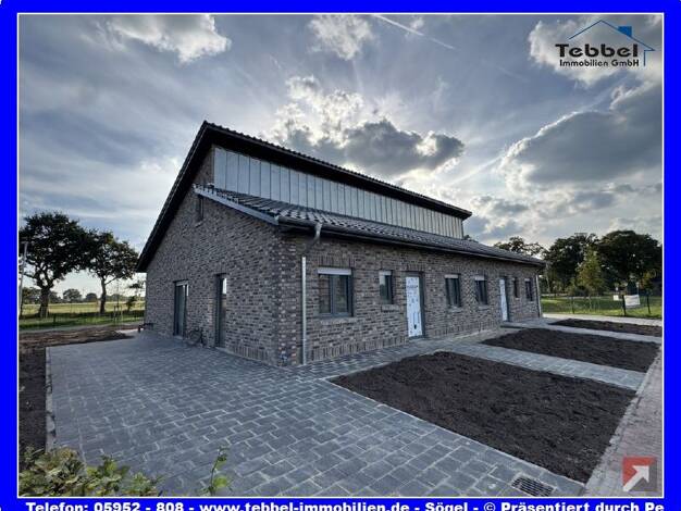 Doppelhaushälfte zur Miete - Erstbezug 1.125 € 3 Zimmer 90 m² 360 m² Grundstück frei ab 01.11.2026 Esterwegen 26897